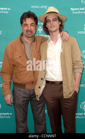 Special Olympics Southern California inaugurale di celebrità torneo di bocce 2009 a Culver Studios di Culver City, CA 03-29-2009 Foto di Scott Kirkland-Globe Foto @ 2009....JOE MANTEGNA e Matthew Gray Gubler.K61454SK (credito Immagine: © Scott Kirkland/Globe foto/ZUMAPRESS.com) Foto Stock