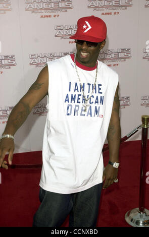 Jun 18, 2003; Hollywood, CA, Stati Uniti d'America; Rap mogul SEAN "P. DIDDY' pettini @ la premiere del 'Charlie's Angels: Full Throttle" a Hollywood. Foto Stock