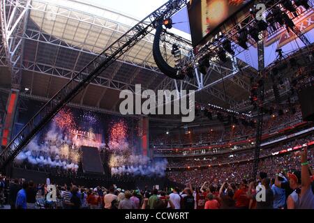 Mar 28, 2010 - Phoenix, Arizona, Stati Uniti d'America - La scena al Phoenix Stadium durante la WWE Wrestlemania 26. (Credito Immagine: Â© Matt Roberts/ZUMA Press) Foto Stock