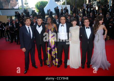 Attori Diaryatou Daff, direttore Alejandro Gonzalez Inarritu, Javier Bardem,... Foto Stock