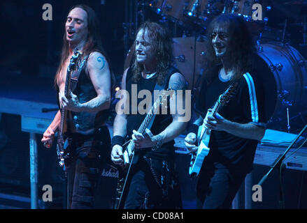 Il tedesco heavy metal band Gamma Ray live a Mosca Foto Stock