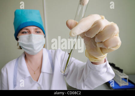 Novgorod Centro di epidemiologia. Tick laboratorio di ricerca per la diagnosi di tick malattie come virus dell'encefalite . Foto Stock