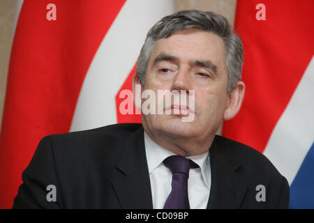 Vertice del G20 a Washington. Più di 20 tra i leader del mondo si sono riuniti presso la Casa Bianca per la due giorni di vertice di emergenza sulla crisi finanziaria globale. Nella foto: il primo ministro di Gran Bretagna Gordon Brown Foto Stock