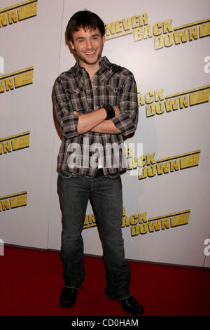 Mar 4, 2008 - Hollywood, California, Stati Uniti - Ho13006CHW.Summit Entertainment presenta ''NEVER BACK DOWN'' Premiere mondiale .ARCLIGHT Glossari Affini DOME, Hollywood, CA .03/04/08.STEVEN CROWLEY (credito Immagine: Â© Clinton Wallace/Globe foto/ZUMAPRESS.com) Foto Stock