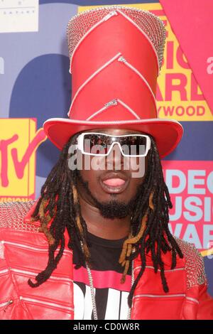 Sett. 7, 2008 - Hollywood, California, Stati Uniti - Ho13678CHW.""2008 MTV Video Music Awards''.Paramount Studios di Hollywood, CA .09/07/08.T-Pain (credito Immagine: Â© Clinton Wallace/Globe foto/ZUMAPRESS.com) Foto Stock