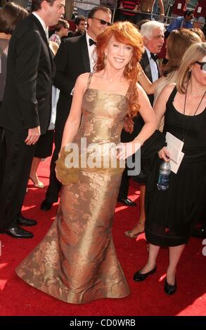 Sett. 21, 2008 - Hollywood, California, Stati Uniti - Ho13810CHW.60TH Primetime Emmy Awards - Gli arrivi .Nokia Theater, Los Angeles, CA .09/21/08.KATHY GRIFFIN (credito Immagine: Â© Clinton Wallace/Globe foto/ZUMAPRESS.com) Foto Stock