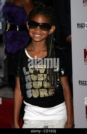 Giugno 20, 2008 - New York New York, Stati Uniti - Willow Smith arriva per la premiere del ''kit Kittredge: una ragazza americana'' al Teatro Ziegfeld a New York il 19 giugno 2008... / K58646TGA(Immagine di credito: Â© Terry Gatanis/Globe foto/ZUMAPRESS.com) Foto Stock