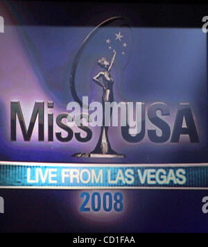 Apr 10, 2008 - Las Vegas, Nevada, Stati Uniti d'America - 2008 Miss USA prove presso il Planet Hollywood Resort & Casino di Las Vegas, Nevada, il 10 aprile 2008. (Credito Immagine: © Mike Stotts/ZUMA Press) Foto Stock