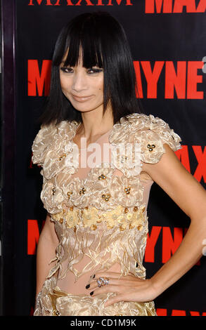 Ottobre 13, 2008 - Hollywood, California, Stati Uniti - Ho13833PR.La premiere del ''MAX PAYNE " GRAUMANS Chinese Theatre di Los Angeles CA 10-13-2008. - - BAI LING(Immagine di credito: Â© Phil Roach/Globe foto/ZUMAPRESS.com) Foto Stock