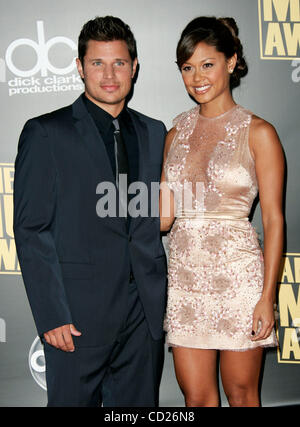 Novembre 23, 2008 - Los Angeles, California, Stati Uniti d'America - musicista Nick Lachey & VANESSA MINNILLO arrivando in America Music Awards tenutosi presso il Nokia Theater. (Credito Immagine: © Lisa O'Connor/ZUMA Press) Foto Stock