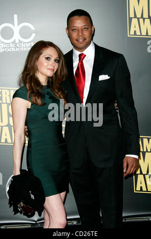 Novembre 23, 2008 - Los Angeles, California, Stati Uniti d'America - Terrence Howard arrivando in America Music Awards tenutosi presso il Nokia Theater. (Credito Immagine: © Lisa O'Connor/ZUMA Press) Foto Stock