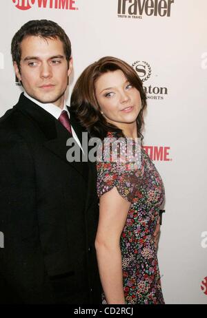 Mar 19, 2008 - New York New York, Stati Uniti - PREMIERE MONDIALE DELLA STAGIONE DUE DI SHOWTIME la ''Tudor''.SHERATON NEW YORK HOTEL 03-19-2008. 2008.HENRY CAVILL E NATALIE DORMER.K56988RM(Immagine di credito: Â© Rick Mackler/Globe foto/ZUMAPRESS.com) Foto Stock