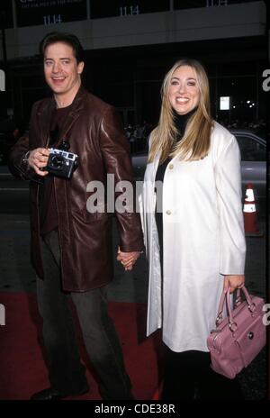 Il 1 gennaio, 2011 - Hollywood, California, Stati Uniti - Mi8193PR.LOONEY TUNES TORNA IN AZIONE PREMIERE al teatro cinese di Hollywood ca 11/09/2003. / / BRENDAN FRASER(Immagine di credito: Â© Phil Roach/Globe foto/ZUMAPRESS.com) Foto Stock