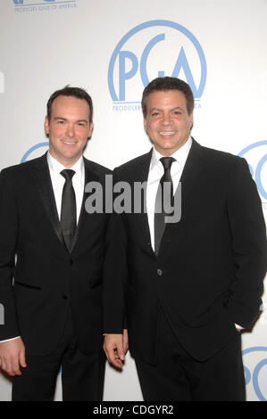 Gen 23, 2011 - Hollywood, California, Stati Uniti - Dana Brunetti e Michael De Luca durante la XXII edizione produttori Guild of America Award, svoltasi presso il Beverly Hilton Hotel, il 22 gennaio 2011, a Beverly Hills, in California,.. 2011.K67416MGE(Immagine di credito: Â© Michael Germana Globo/foto/ZUMAPRESS.com) Foto Stock