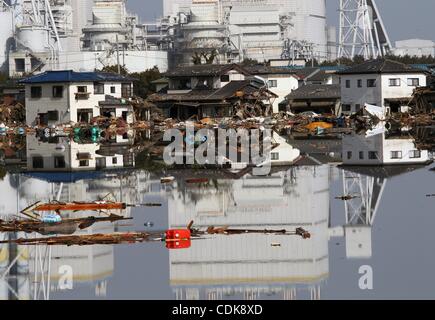 Mar 13, 2011 - Fukushima, Giappone - devastato Aragama village. (Credito Immagine: &#169; Koichi Kamoshida Jana/press/zReportage.com/ZUMA) Foto Stock