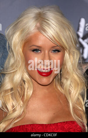 Mar 15, 2011 - Los Angeles, California, Stati Uniti - CHRISTINA AGUILERA arriva per la giuncata stampa della prossima mostra 'La voce " al LA Centre Studios. (Credito Immagine: © Lisa O'Connor/ZUMAPRESS.com) Foto Stock