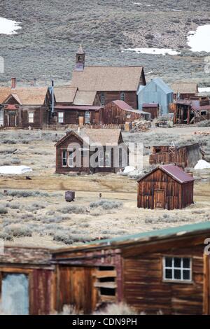 14 maggio 2011 - Bodie, California , Stati Uniti - Bodie parco dello Stato nella Sierras era una volta fiorente città mineraria ma è oggi una città fantasma. (Credito Immagine: © Nicolas Czarnecki/ZUMAPRESS.com) Foto Stock