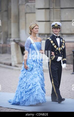 17 maggio 2011 - Stoccolma, Spagna - Princess Madeleine di Svezia e il Principe Carl di Svezia partecipare al matrimonio della Principessa Ereditaria Vittoria di Svezia e Daniel Westling il 19 giugno 2010 a Stoccolma, in Svezia (credito Immagine: © Jack Abuin/ZUMAPRESS.com) Foto Stock