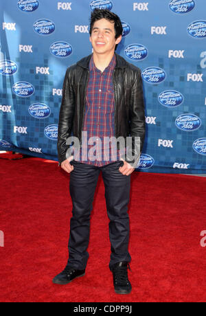 25 maggio 2011 - Los Angeles, California, Stati Uniti - David Archuleta frequentando il 2011 American Idol arrivi finale svoltasi presso il Nokia Theatre di Los Angeles, la California il 5/25/11. 2011.(Immagine di credito: © D. lunga/Globe foto/ZUMAPRESS.com) Foto Stock