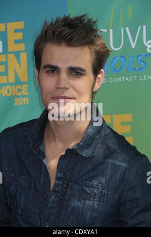 Il 7 agosto 2011 - Los Angeles, California, Stati Uniti d'America - Agosto 07, 2011 - Los Angeles, California, Stati Uniti d'America - Attore PAUL WESLEY al 2011 Teen Choice Awards - Gli arrivi presso gthe Gibson anfiteatro, Los Angeles. (Credito Immagine: © Paul Fenton/ZUMAPRESS.com) Foto Stock