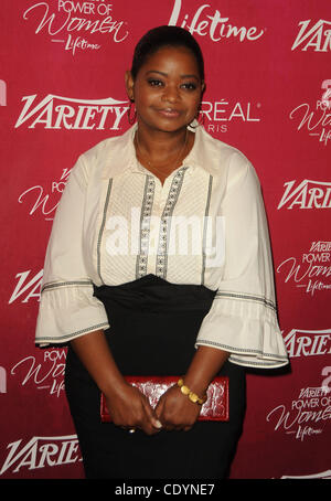 Sett. 22, 2011 - Los Angeles, California, Stati Uniti - Octavia Spencer frequentando la terza varietà annuale del potere delle donne un pranzo presso il Beverly Wilshire Four Seasons Hotel di Beverly Hills, la California il 9/23/11. 2011(Immagine di credito: Â© D. lunga/Globe foto/ZUMAPRESS.com) Foto Stock