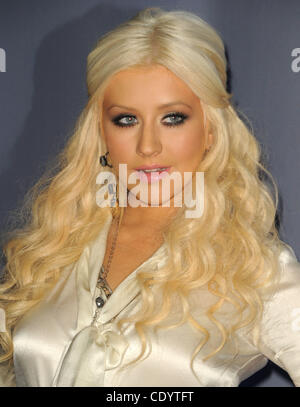 28 ottobre 2011 - Los Angeles, California, Stati Uniti - Christina Aguilera frequentando ''la voce " Premere giuncata presso Sony Pictures Studios di Culver City, California il 10/28/11. 2011(Immagine di credito: Â© D. lunga/Globe foto/ZUMAPRESS.com) Foto Stock