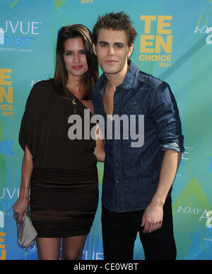 Il 7 agosto 2011 - Los Angeles, California, Stati Uniti - PAUL WESLEY arriva per il Teen Choice Awards 2011 presso la Gibson anfiteatro. (Credito Immagine: © Lisa O'Connor/ZUMAPRESS.com) Foto Stock