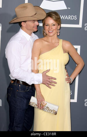 Ty Murray e gioiello della 53Annual Grammy Awards alla Staples Center - tappeto rosso arrivi a Los Angeles, California - 13.02.11 Foto Stock