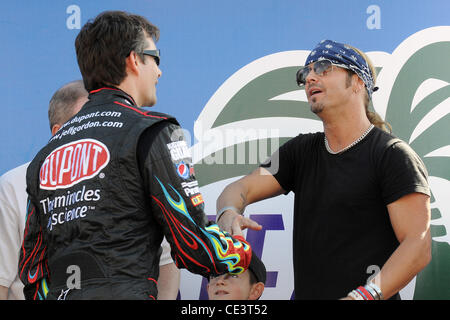 Bret Michaels appare come il Grand Marshal per la Ford 400 NASCAR gara tenutasi a Homestead Miami Speedway. Homestead, Florida - 21.11.10 Foto Stock