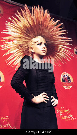 Cera figura di Lady Gaga ha svelato al Madame Tussauds a New York City New York, Stati Uniti d'America - 09.12.10 Foto Stock