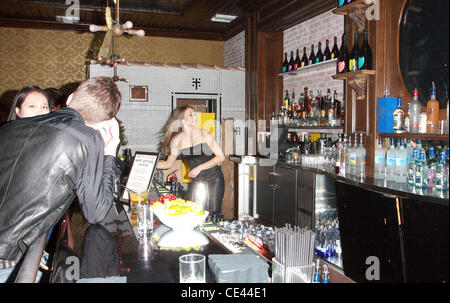 E! News correspondent Ashlan Gorse festeggia il suo trentesimo compleanno a Las Palmas ristorante. L'evento è stato sponsorizzato da Chik-Fil-Una e tre olive Vodka. Hollywood, California - 11.12.10 Foto Stock