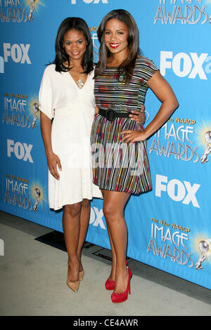 Kimberly Elise e Sanaa Lathan annuale quarantaduesima immagine Awards nomina gli annunci e la conferenza stampa tenutasi presso il Paley Centre for Media in Beverly Hills Los Angeles, California - 12.01.11 Foto Stock