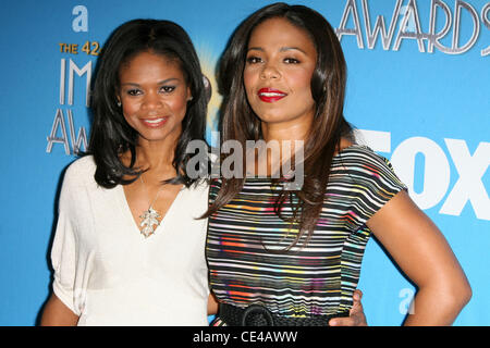 Kimberly Elise e Sanaa Lathan annuale quarantaduesima immagine Awards nomina gli annunci e la conferenza stampa tenutasi presso il Paley Centre for Media in Beverly Hills Los Angeles, California - 12.01.11 Foto Stock