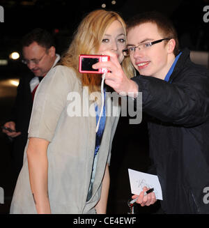 Fearne Cotton National Television Awards 2011 (NTA) tenutosi presso il centro O2 arrivi - Londra, Inghilterra - 26.01.11 Foto Stock
