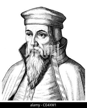 Joachim Camerarius il sambuco o Joachim Kammermeister, 1500 - 1574, un umanista tedesco, poeta Foto Stock