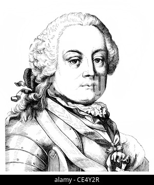 Leopold Joseph Graf von Daun, principe di Thiano, 1705 - 1766, un imperiale austriaco maresciallo di campo e comandante Foto Stock