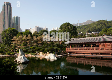 Canzone Cha Xie Il Pino Teahouse Giardino Nan Lian Diamond Hill Kowloon Hong Kong Cina Foto Stock