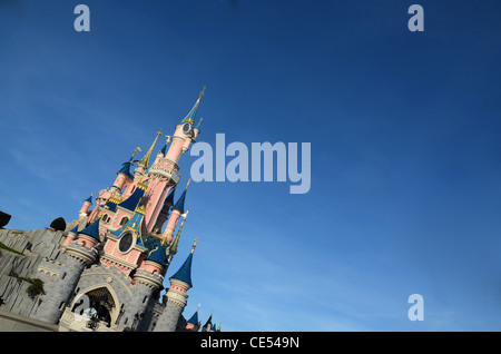 All interno del parco di Disneyland nei pressi di Parigi, Francia. Foto Stock