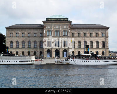 La Svezia;Stoccolma;l'Europa;nave e l'area del Porto nel centro di Stoccolma;Scandinavia;Royal Palace Foto Stock