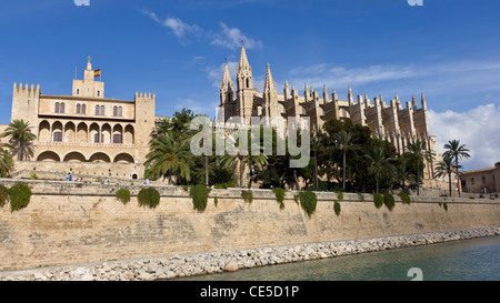 La Seu, la cattedrale di Palma. Palma de Mallorca Foto Stock