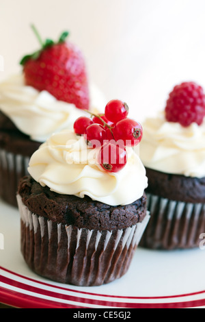 Bacca rossa tortine Foto Stock