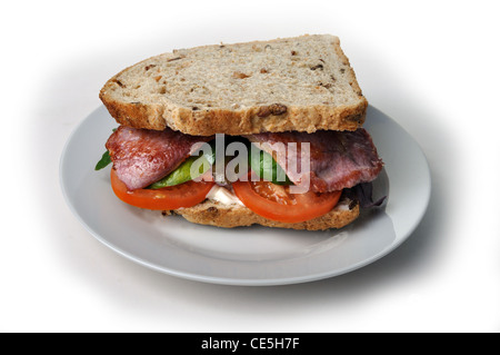 BLT pancetta lattuga e pomodoro panino Foto Stock