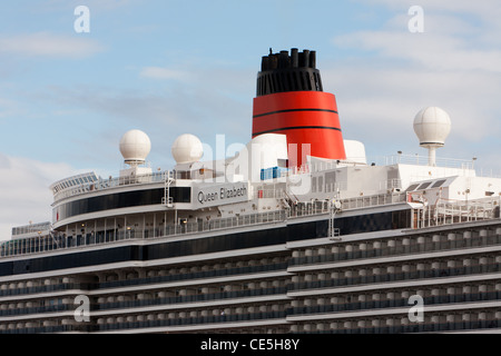 Queen Elizabeth la nave di crociera a Invergordon, Cromarty Firth, Ross & Cromerty, Scozia Foto Stock