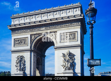 Arco di Trionfo, Parigi, Francia Foto Stock