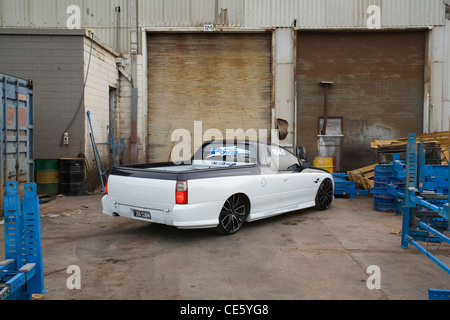 Australian Holden Commodore utility ute pick up pickup truck personalizzato per visualizzare e drag racing. Foto Stock