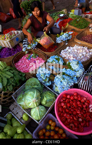 Mercati di Ubud, Bali Foto Stock