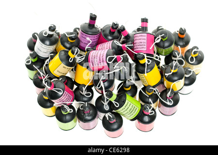 Pila di party poppers Foto Stock