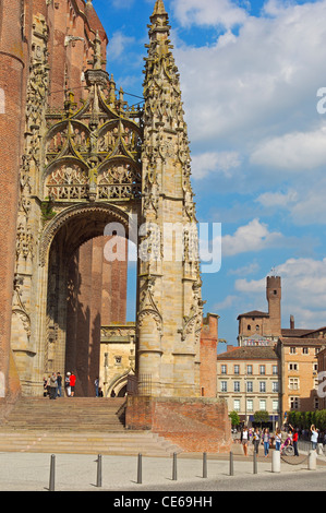 Albi, Cattedrale, Cattedrale di Saint cecile, Ste-Cecile Cathedrale , Sainte Cecile cattedrale, Tarn, Midi-Pirenei, Francia. Europa Foto Stock