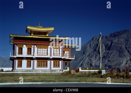 Diskit Monastero buddista ; Diskit ; Nubra ; Leh ; Ladakh ; Jammu e Kashmir ; India ; Asia Foto Stock