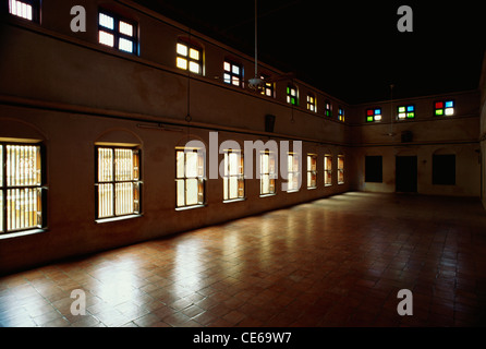 Sala da pranzo in Nattukkottai Chettiars home ; Chettinad ; Tamil Nadu ; India Foto Stock